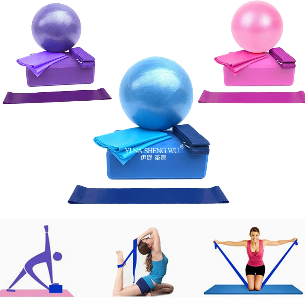 Pilates Yoga Kit - Yoga Starter Kit 5pc Set Yoga