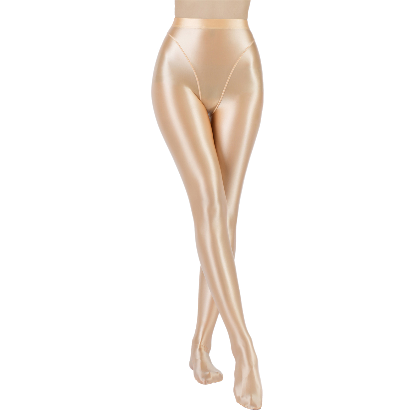 Pilates Yoga Legging - Womens Oil Shiny Tights Pants Glossy