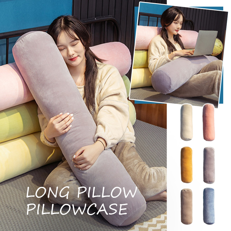 Bolster Cushion Round - Soft Long Cylindrical Pillowcase Without Filler