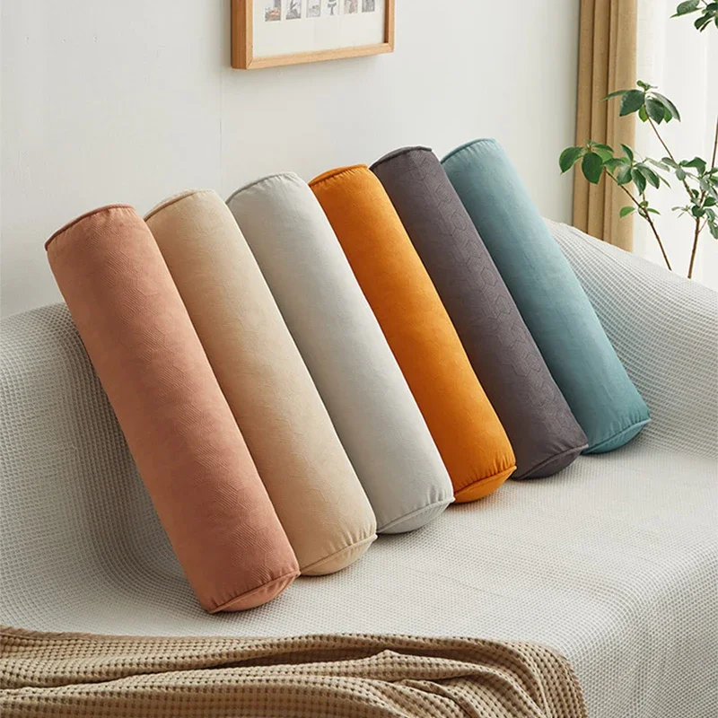 Bolster Cushion Round - Round Removable Bed Pillows Roll Head