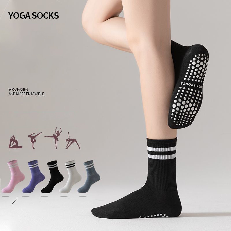 Pilates & Yoga Reversible Mockneck Sweatshirt - Dreamlikelin 1 Pair Women's Mid-Calf Yoga