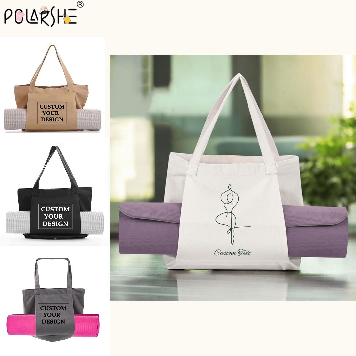 Custom Yoga Mat Tote Bag Perso - Yoga Mat Bag Carrier ulasan dan harga
