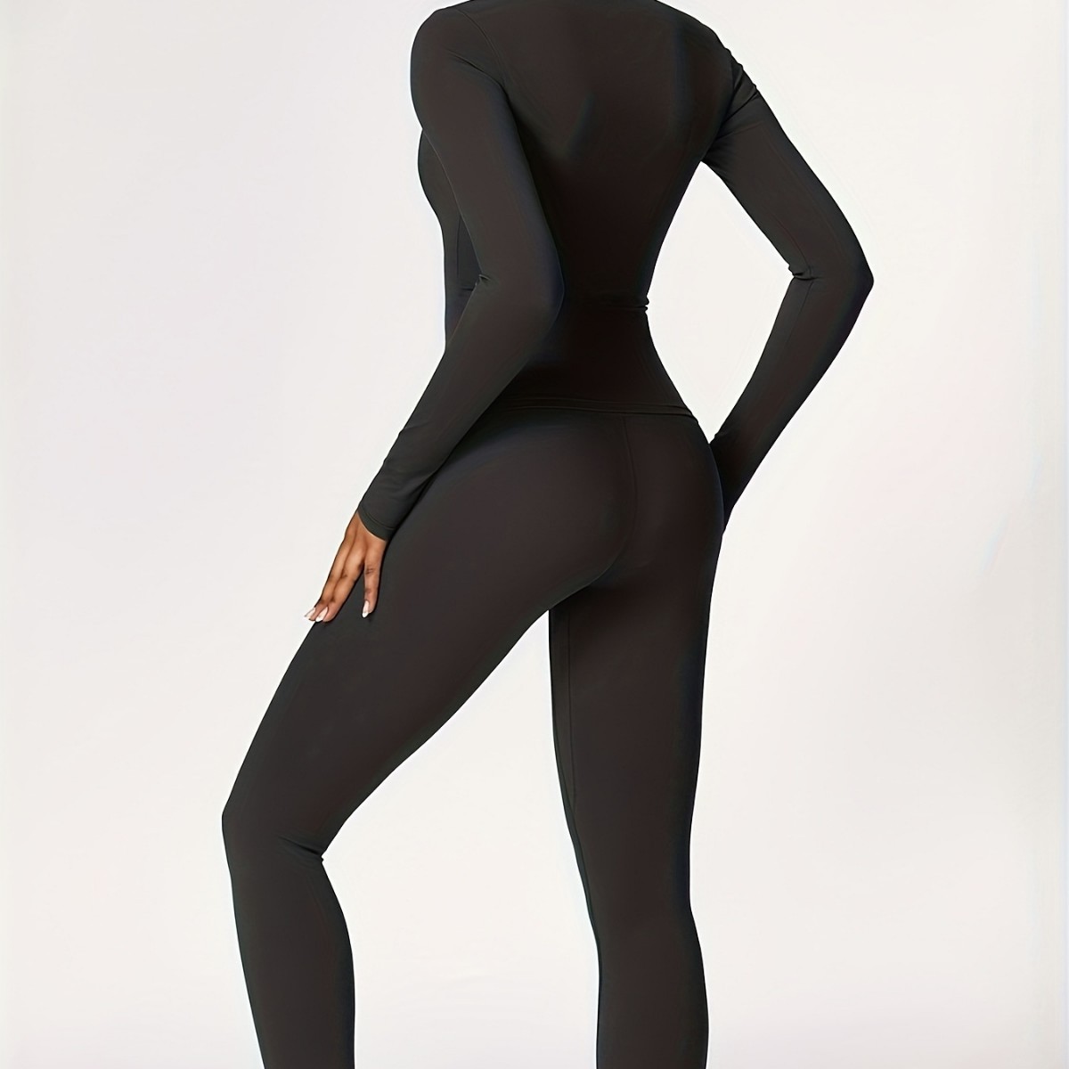 Tight-fitting yoga suit slim l - Pilates & Yoga Reversible Mockneck Sweatshirt ulasan dan harga