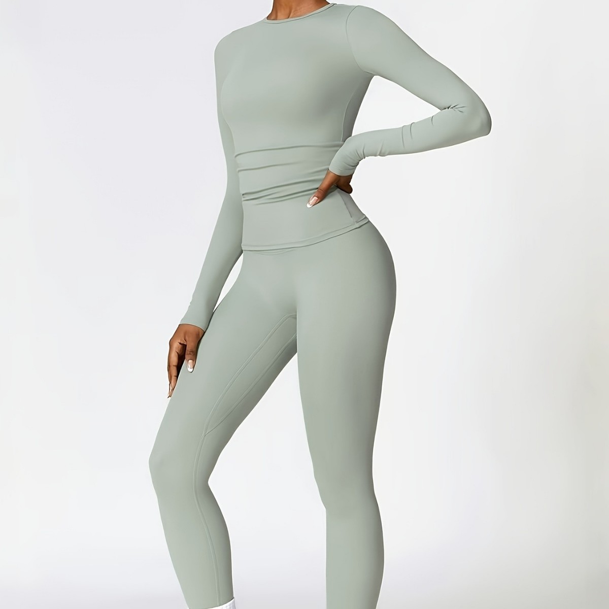 Tight-fitting yoga suit slim l - Pilates & Yoga Reversible Mockneck Sweatshirt ulasan dan harga