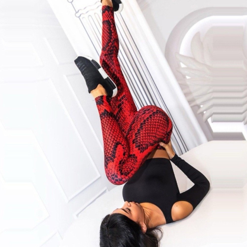 Serpentine Snake Print Legging - Pilates Yoga Legging ulasan dan harga