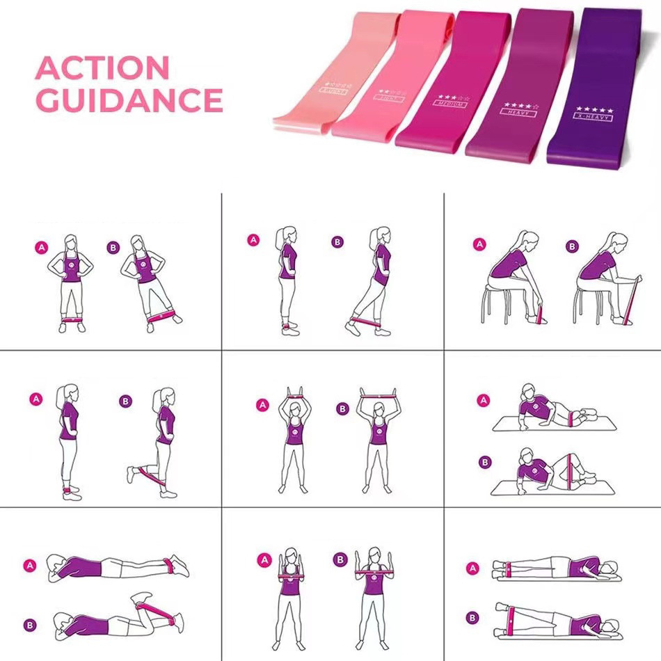 Pilates Ball Resistance Bands  - Pilates Yoga Kit ulasan dan harga