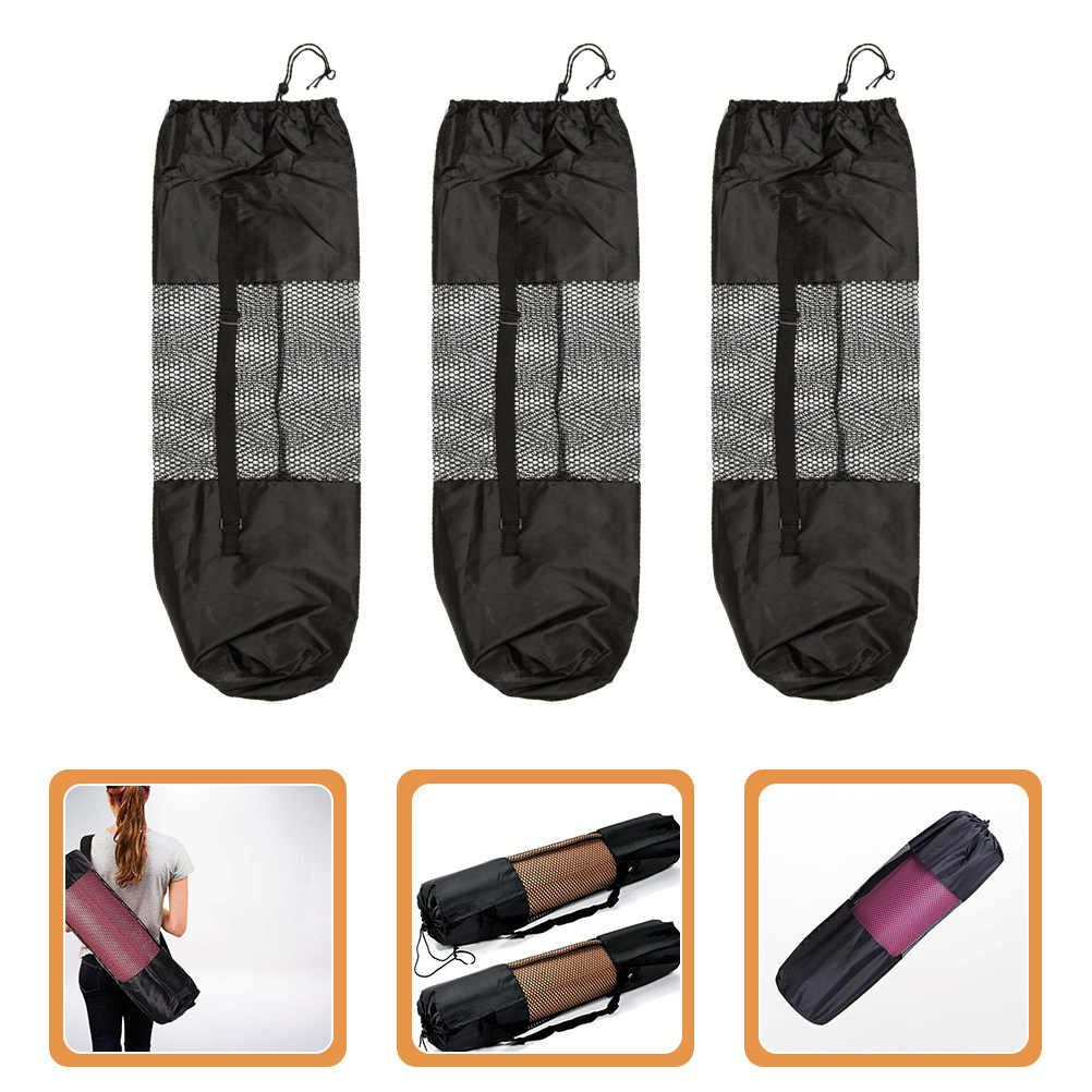 3Pcs Yoga Mat Mesh Bags Adjust - Yoga Mat Bag Carrier ulasan dan harga