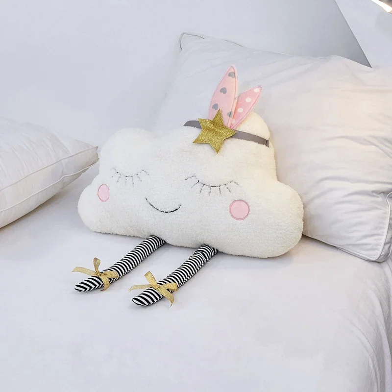 Cloud Plush Toy Decorative Cus - Bolster Cushion Round ulasan dan harga