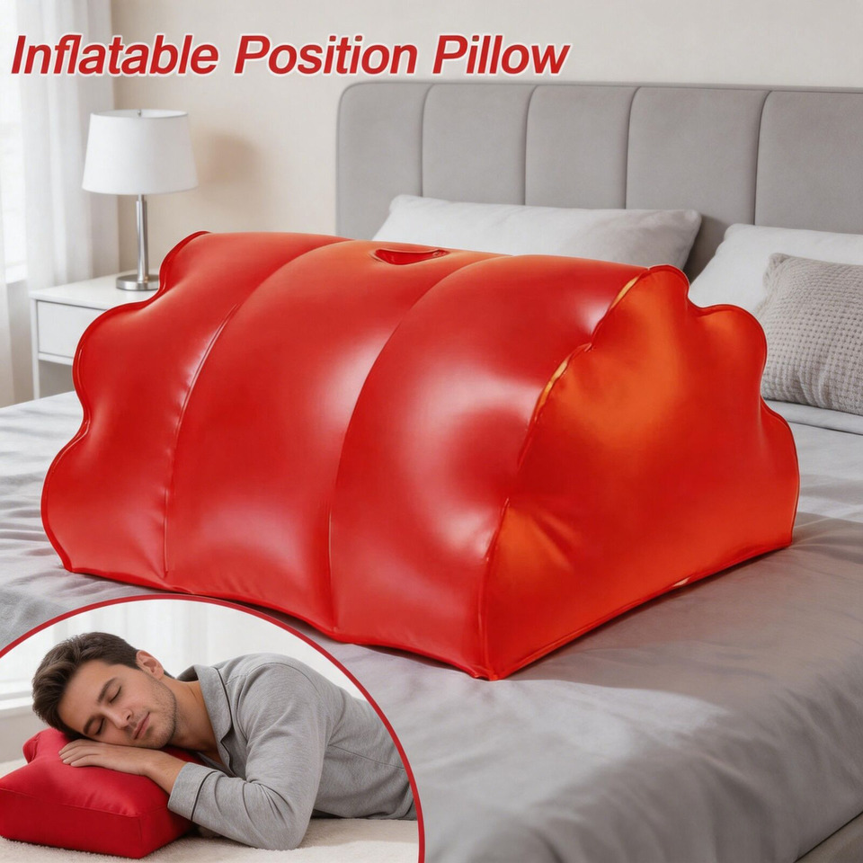 PU Leather Inflatable Pillow H - Bolster Cushion Round ulasan dan harga