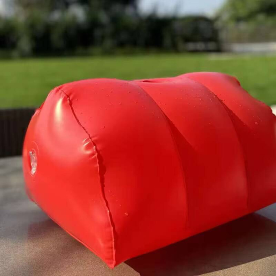 PU Leather Inflatable Pillow H - Bolster Cushion Round ulasan dan harga