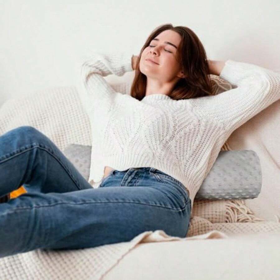 Cervical Neck Roll Pillow Memo - Bolster Cushion Round ulasan dan harga