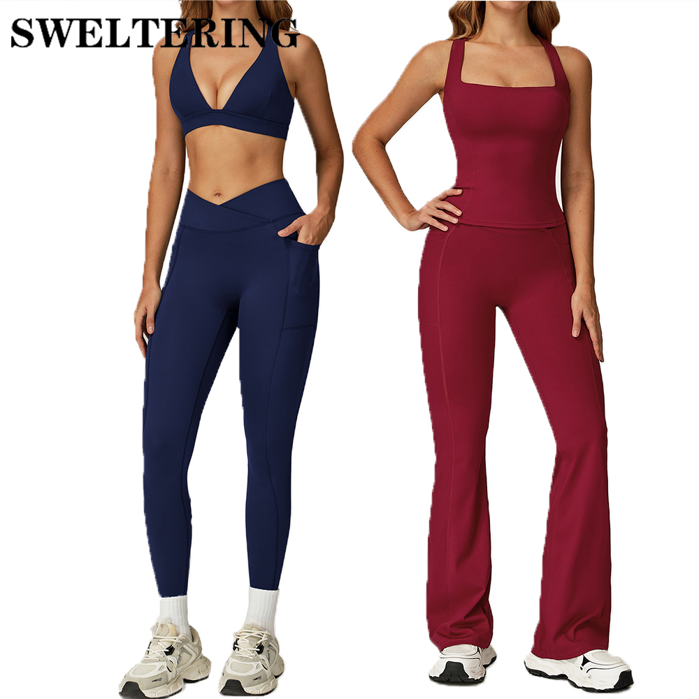 2PCS Fitness Suit Yoga Pilates - Pilates Yoga Legging ulasan dan harga