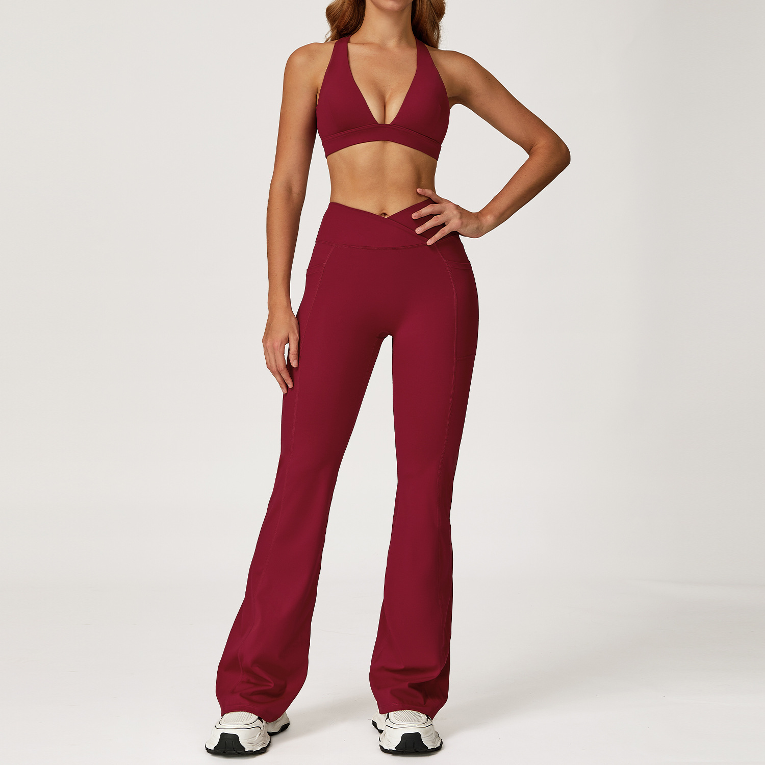 2PCS Fitness Suit Yoga Pilates - Pilates Yoga Legging ulasan dan harga