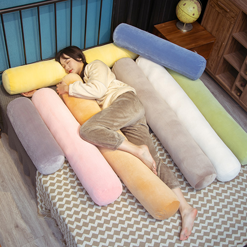 Soft Long Cylindrical Pillowca - Bolster Cushion Round ulasan dan harga