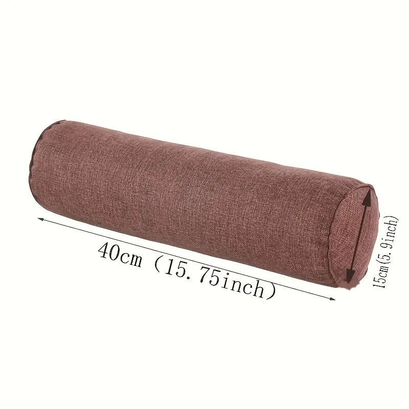 1pc Linen Body Pillow Cover, L - Bolster Cushion Round ulasan dan harga