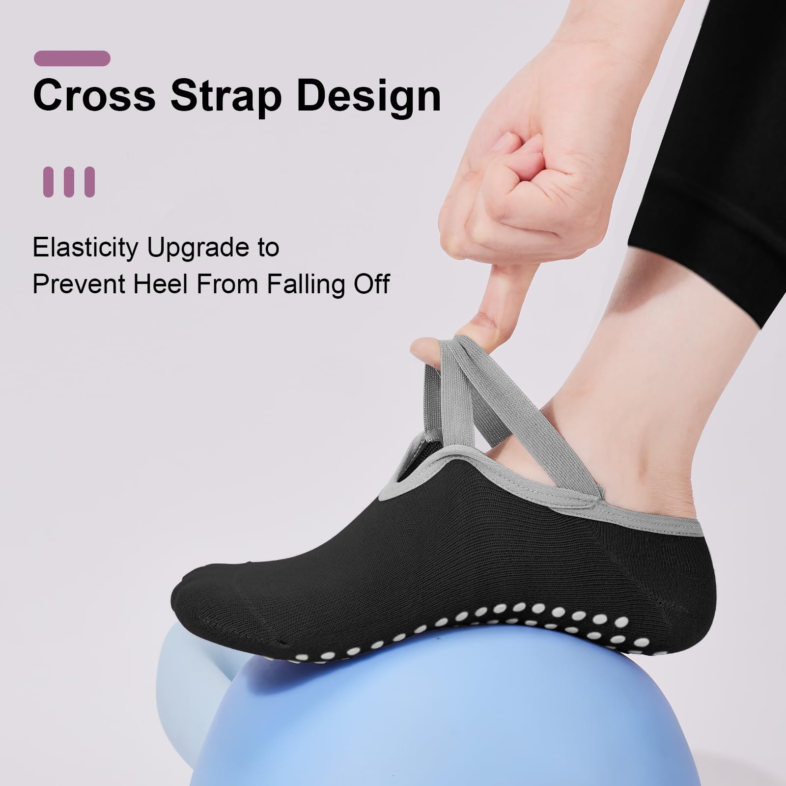4-Pack Women's Pilates Socks,  - Pilates Yoga Kit ulasan dan harga