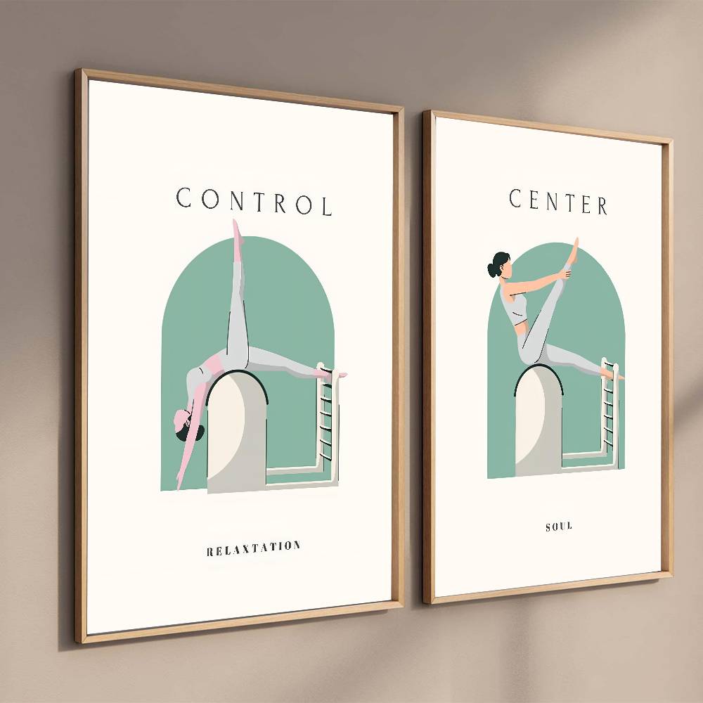 Minimal Pilates Workout Illust - Flow Yoga Pilates ulasan dan harga