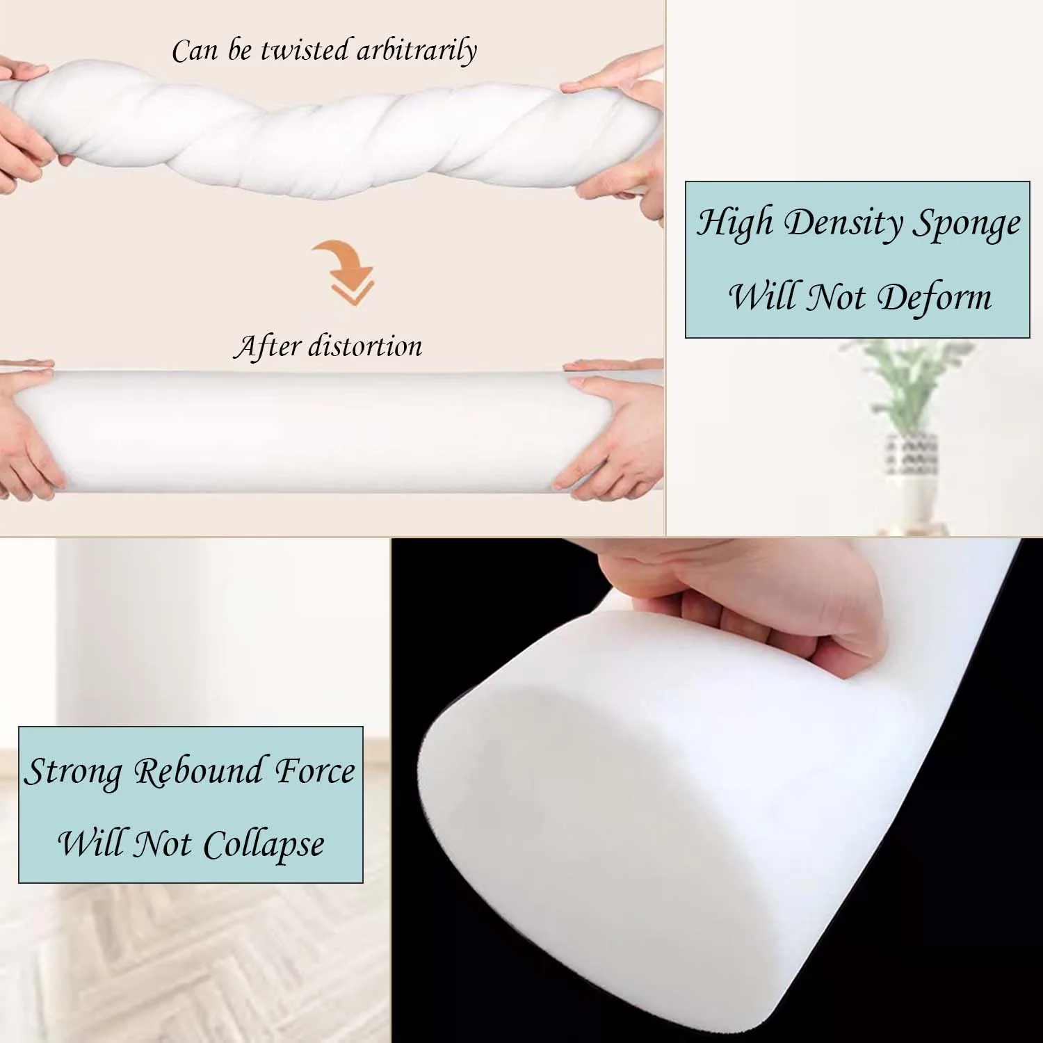 10cm Diameters Linen Cylinder  - Bolster Cushion Round ulasan dan harga