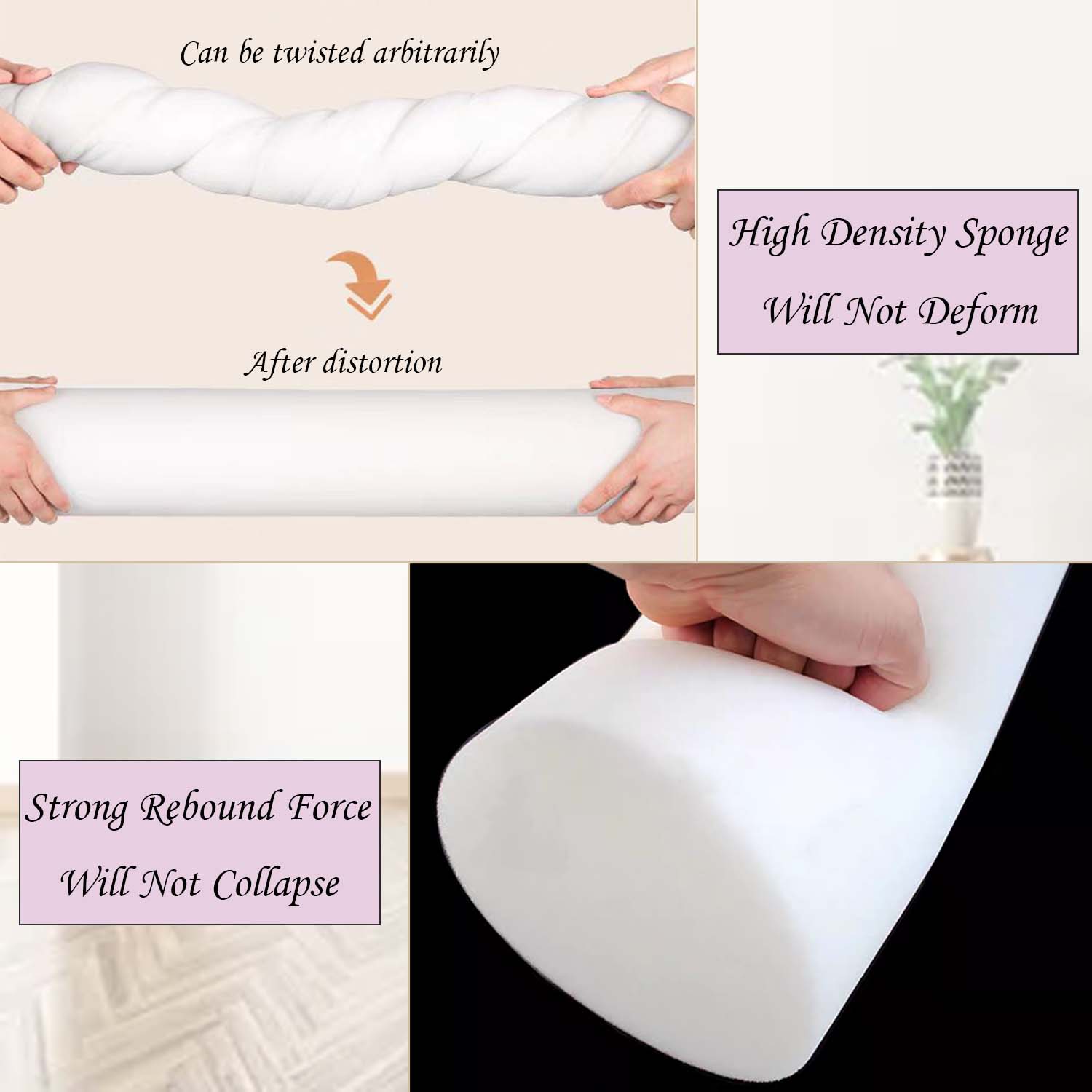 Long Round Pillow Corduroy Cyl - Bolster Cushion Round ulasan dan harga