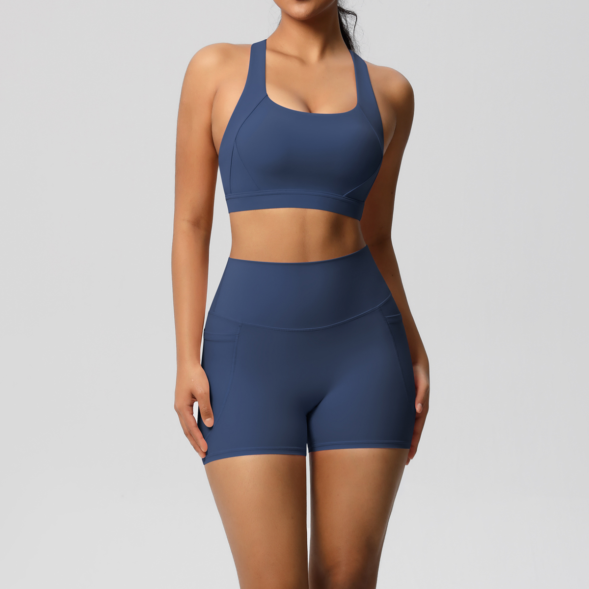 2PCS Sportswear With Pocketed  - Pilates Yoga Set ulasan dan harga