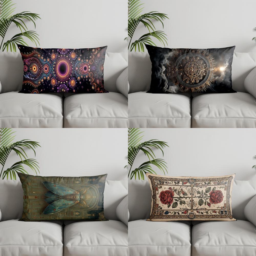 Home Decor Colorful Mystical R - Bolster Cushion Round ulasan dan harga