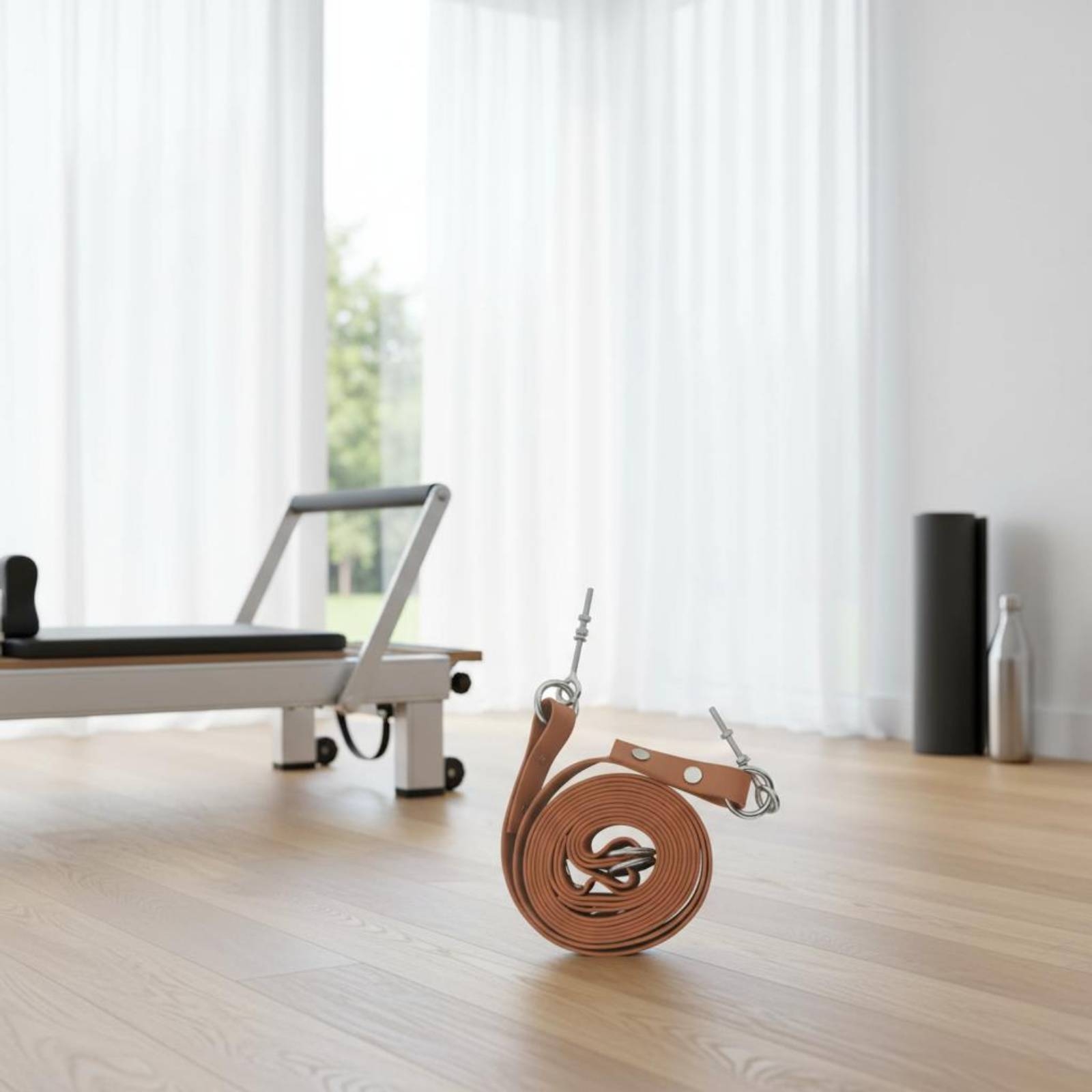 Reformer Double Loop Strap Adj - Pilates & Yoga Reversible Mockneck Sweatshirt ulasan dan harga